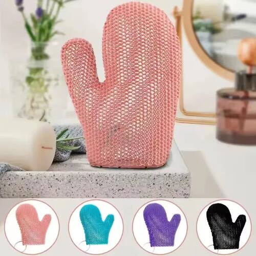 New Honeycomb TPU Exfoliating Shower Glove - Quick-Drying Bo