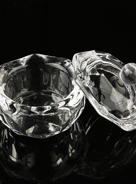 New 1 Pcs Crystal Glass Dappen Dish Lid Bowl Cup Holder