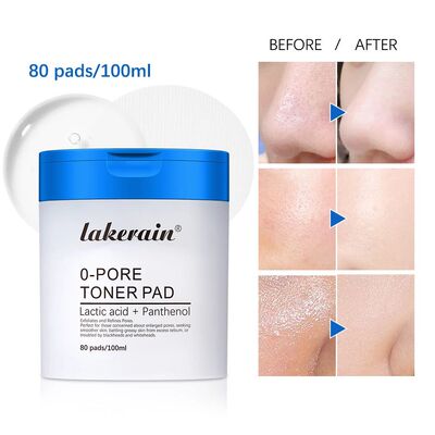Zero Pore Toner Pads Control Oil Reduce Sebum Exfoliate Deep