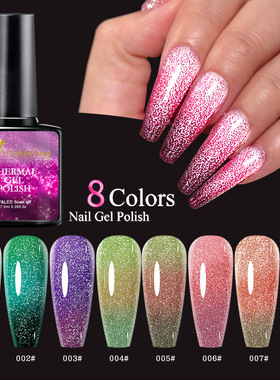 Thermal Nail Polish 6ml 3-layers Temperature Color Changing