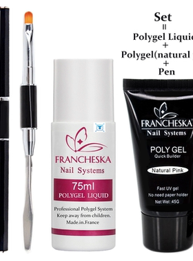 poly gel set polygel liquid primer nail brush vernis semi
