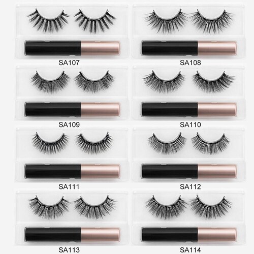 Magnetic Eyelashes 3D Mink Fake Eyelash Magnet Eyeliner