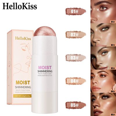5 Colors Water Light High Gloss Stick Bronzer Shimmer Highli