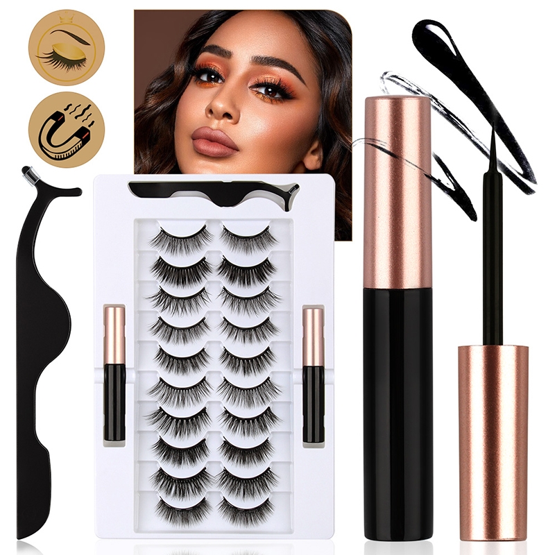 1/3/5/7/10 Pairs Eye Makeup Magnet Lashes Magnetic Eyelashes