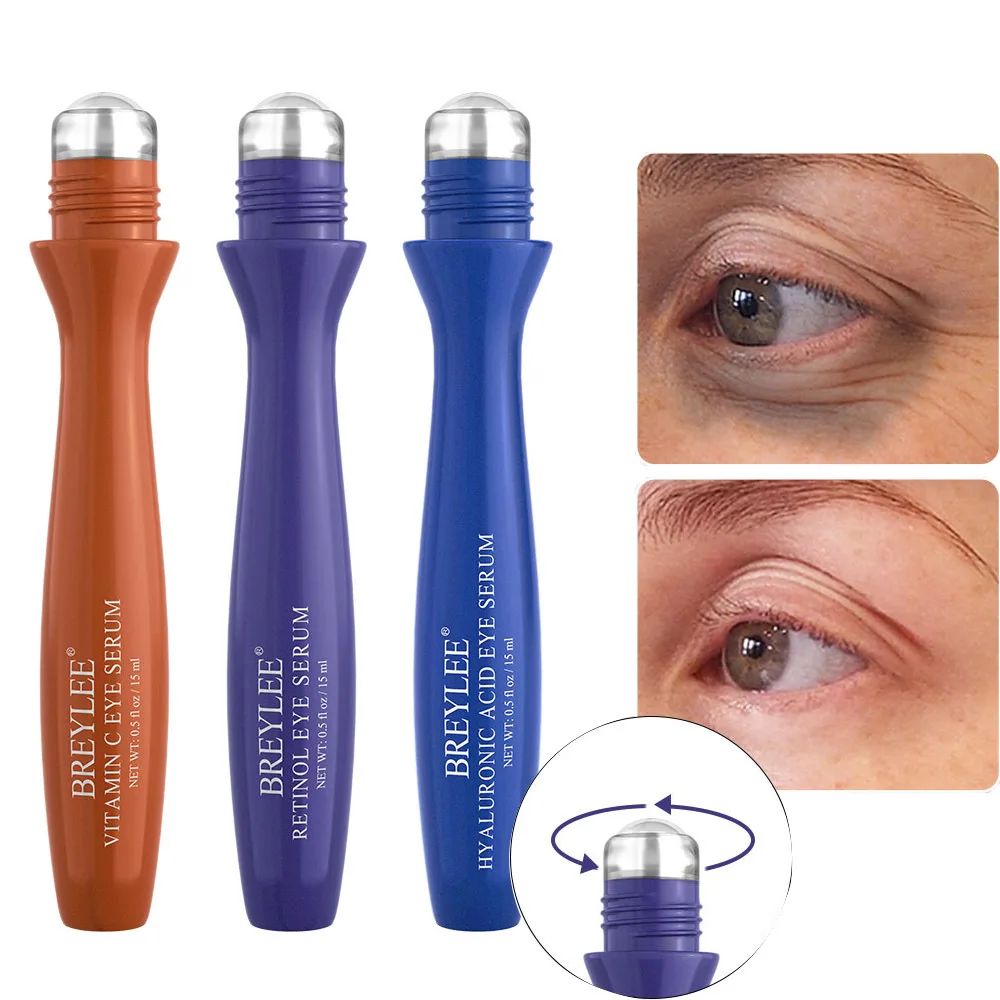 Eye Serum Eye Roller Massage Vitamin C Hyaluronic Acid Retin