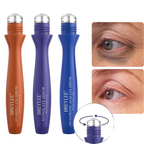 Eye Serum Eye Roller Massage Vitamin C Hyaluronic Acid Retin