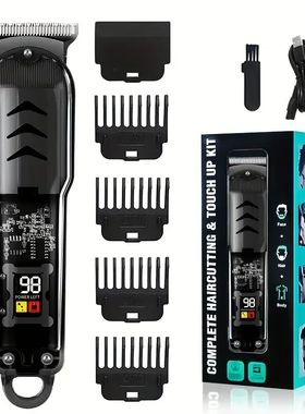 Professional Hair Clippers Rechargeable Hair Clipper Transpa