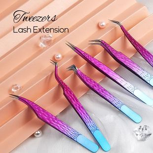 Eyelash For Extension Colorful Gemerry Stainless Tweezers
