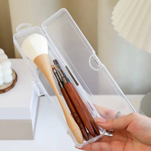 Portable Makeup Brush Holder Travel Case, Dustproof Organize