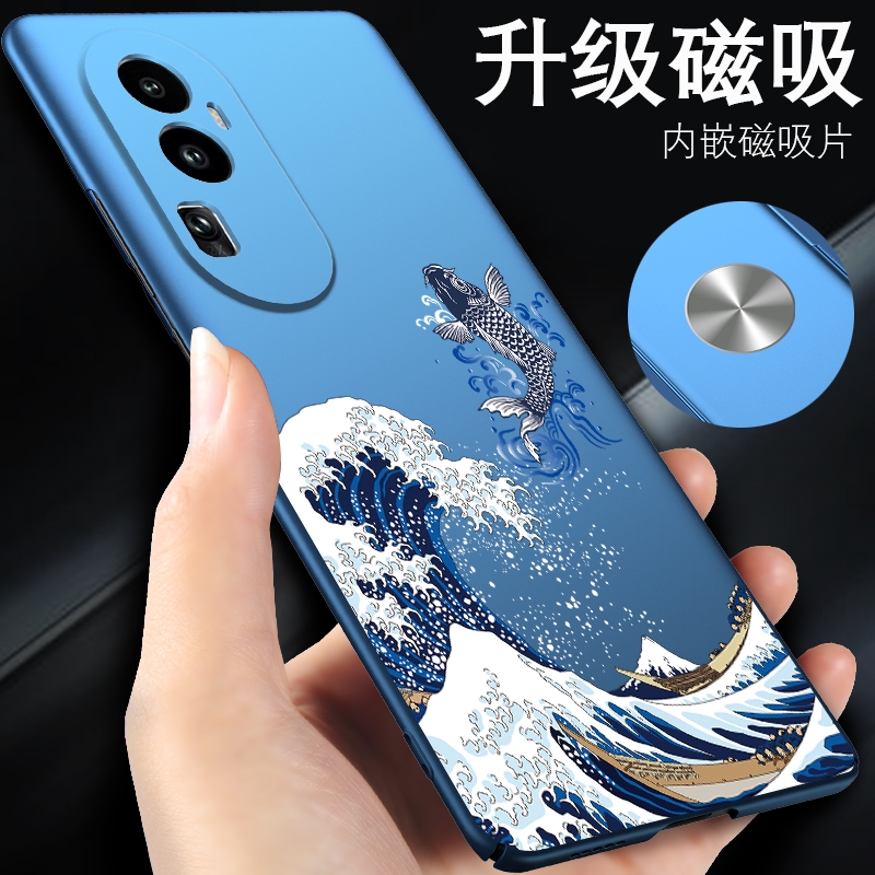 opporeno10手机壳鲤鱼飞跃