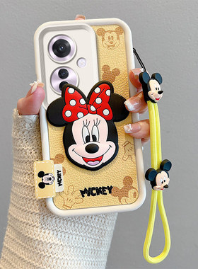 适用OPPOF25Pro手机壳卡通可爱女oppi f25pro皮纹公仔米奇0ppo f25pro保护套动漫f25por时尚外壳ooppf25pro