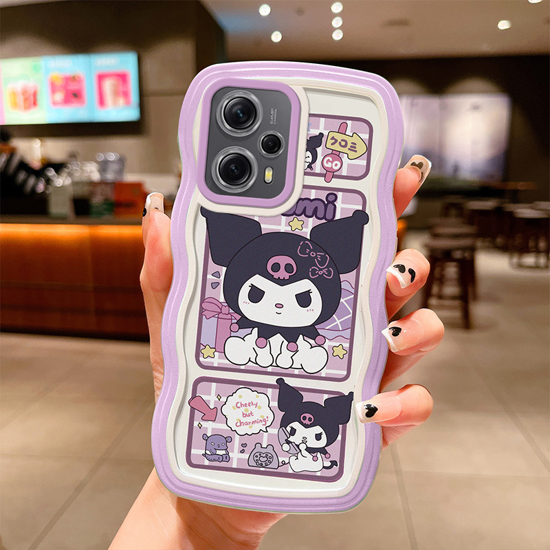 适用于红米note12 turbo手机壳时尚少女Rdemi Note12r保护套redminote12r搞怪学生23076RA4BC硅胶23049RAD8C