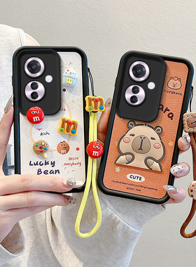 适用OPPOF25Pro手机壳软硅胶f25pro男女oppo煤球卡通图案软边趣味可爱壳