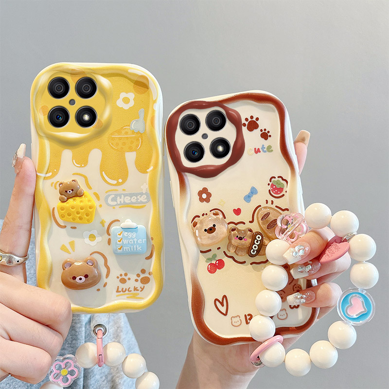 适用荣耀X30i手机壳卡通搞怪TFY-AN00日韩可爱女生honor x30i保护套ins风时尚学生x3oi个性立体公仔。容耀x30