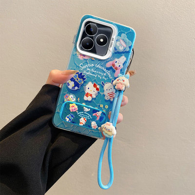 镜面支架适用oppoA6c手机壳PMC110动漫PMC1l0简约个性磨砂全包学生保护套可爱少女创意立体彩绘防摔潮男女潮