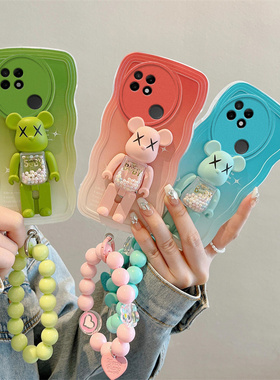 适用OPPPO realmeC21手机壳潮牌新款reaime c21y简约立体公仔relame c21日韩可爱女生raelme c21y保护套ins风