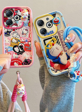 适用传音Infinix Smart 8手机壳日韩可爱女lnflnlx smart8个性时尚kt猫samrt8卡通保护套smart8时尚潮smart8