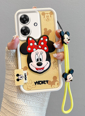 适用realmeNote60手机壳卡通可爱女relame note60皮纹米奇动漫reamle note60外壳raelme日韩米妮reaime个性潮