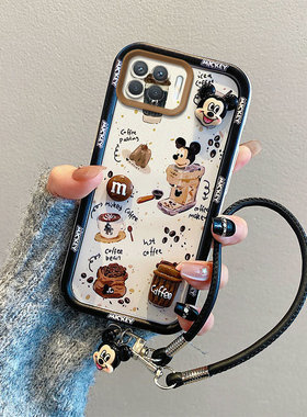 卡通可爱适用oppoReno4f手机壳A93 4G保护套PEHM00磨砂可爱0pp0a93立体PEHMo0全包边潮少女创意防摔简约时尚