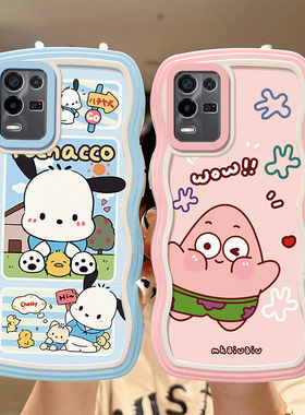 适用OPPOK9x手机壳新款波浪oppok9x硅胶卡通oop k9x保护套。欧珀K9x日韩0PP0K9x软硅胶0pp0k9x动漫opopk9x女