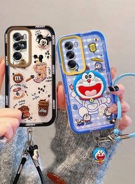 卡通可爱适用oppoReno12国际版手机壳rneo12国际磨砂可爱OopoRonel2国际防摔立体潮少女全包边创意保护套简约