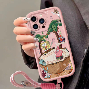 适用三星a33手机壳新款少女galaxy a30s保护套a02core日韩可爱女a52个性海绵宝宝a21s搞怪派大星samsung a55