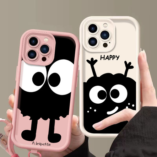 高颜值煤球可爱少女三星手机壳