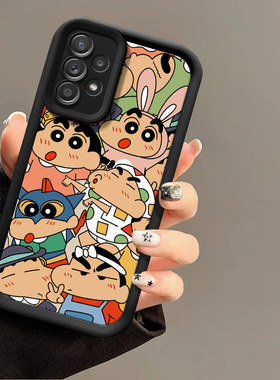 适用三星A32 4G手机壳卡通少女款SM-A325F日韩高颜值galaxy a34 5g保护套ins可爱女生sx a35 5g个性蜡笔小新