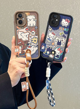 山茶花适用OPPOReno7Lite手机壳立体卡通可爱Reno8Z/7z秋冬小羊皮8Lite好看潮女ins保护壳