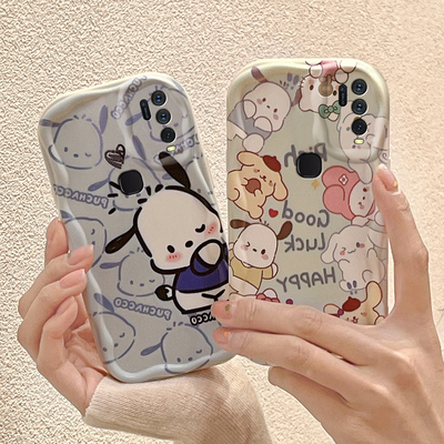 适用于VIVO Y55S手机壳卡通潮女vovi y50保护套ins风可爱女生vovo y55s日韩可爱少女vivi y5o帕恰狗viovy55s