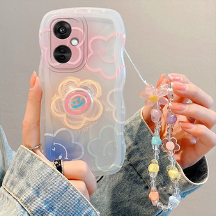 适用OPPO k11x手机壳潮女时尚oopp k11x个性小清新PHF110日韩可爱女生opop kllx手链0ppok11x保护套ins风透明