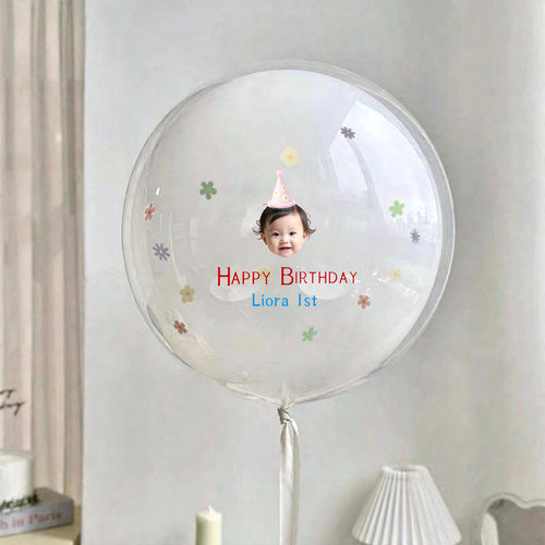 波波球生日派对拍照气球定制