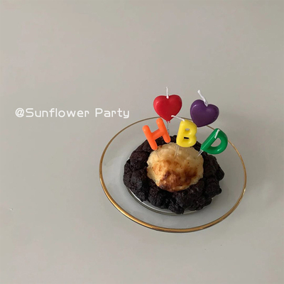 韩国ins彩色字母生日蜡烛糖果色