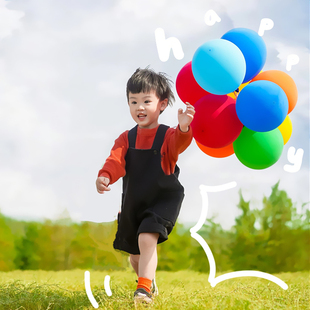 气球儿童无毒无味安全加厚宝宝周岁生日装饰拍照早教防爆环保彩色