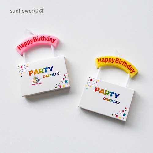 韩国ins风生日字母蜡烛蛋糕装饰
