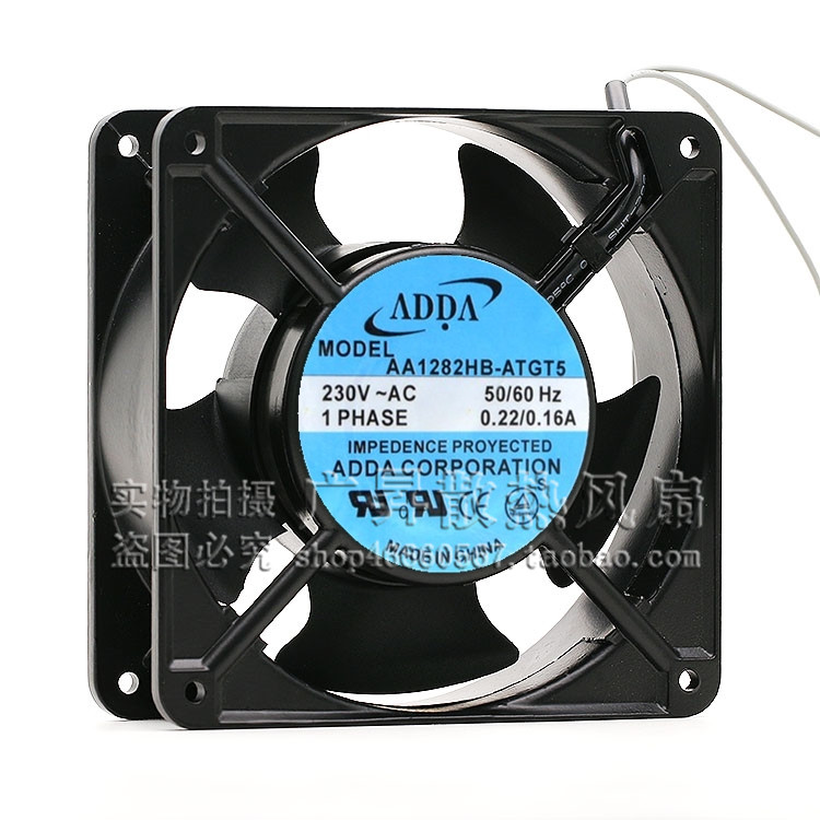 协喜ADDA 230V 0.22A AA1282HB-ATGT5 12038机柜风机12cm散热风扇