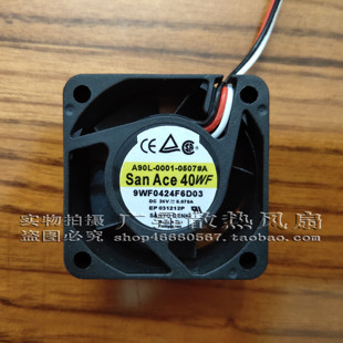 0507 9WF0424F6D03 三洋 24V 0001 4020 0.076A发那科风扇 A90L