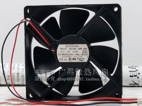 NMB 3610KL-04W-B39 9225 12V 0.20A 9cm 9025 机箱电源 散热风扇