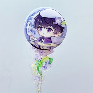 乘梦电波 绽放 亚克力打卡棒谷美吧唧磁吸展示谷子美化道具