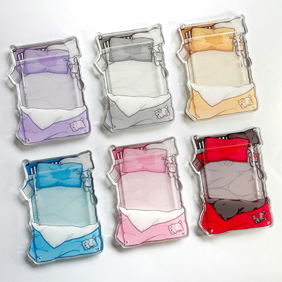 乘梦电波 床 大框 原创亚克力六寸明信片谷美卡框收纳谷子展示