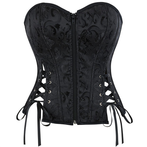 收腰托胸拉链紧身胸衣CORSET