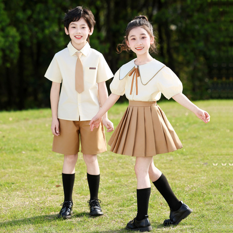 六一儿童合唱演出服幼儿园大班毕业照班服夏季小学生朗诵表演服装