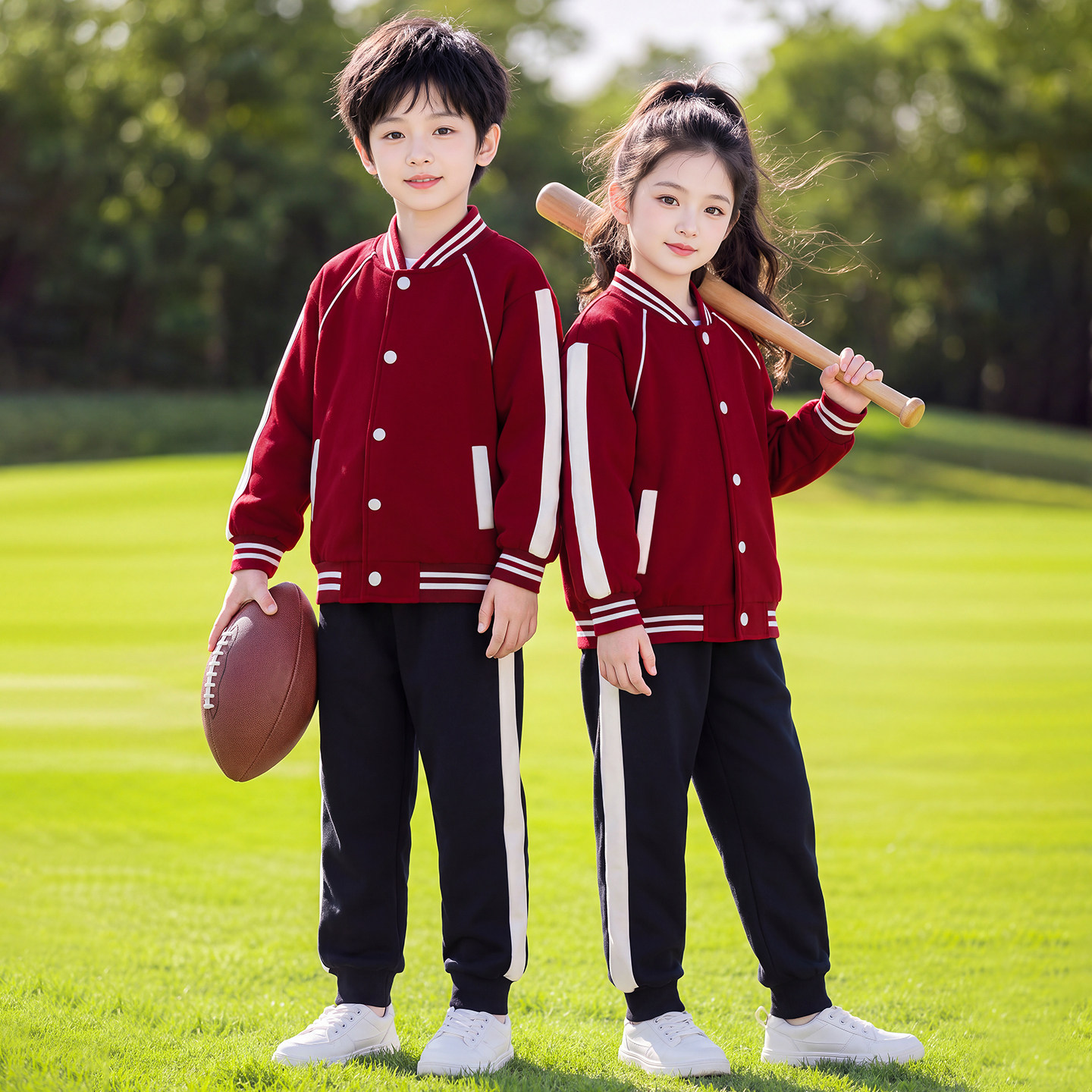 小学生班服团体服秋冬季三件套装儿童校服运动会学院风幼儿园园服