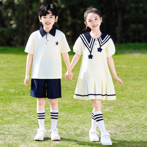 六一儿童表演服小学生诗歌朗诵合唱舞台演出服夏季儿童毕业照班服