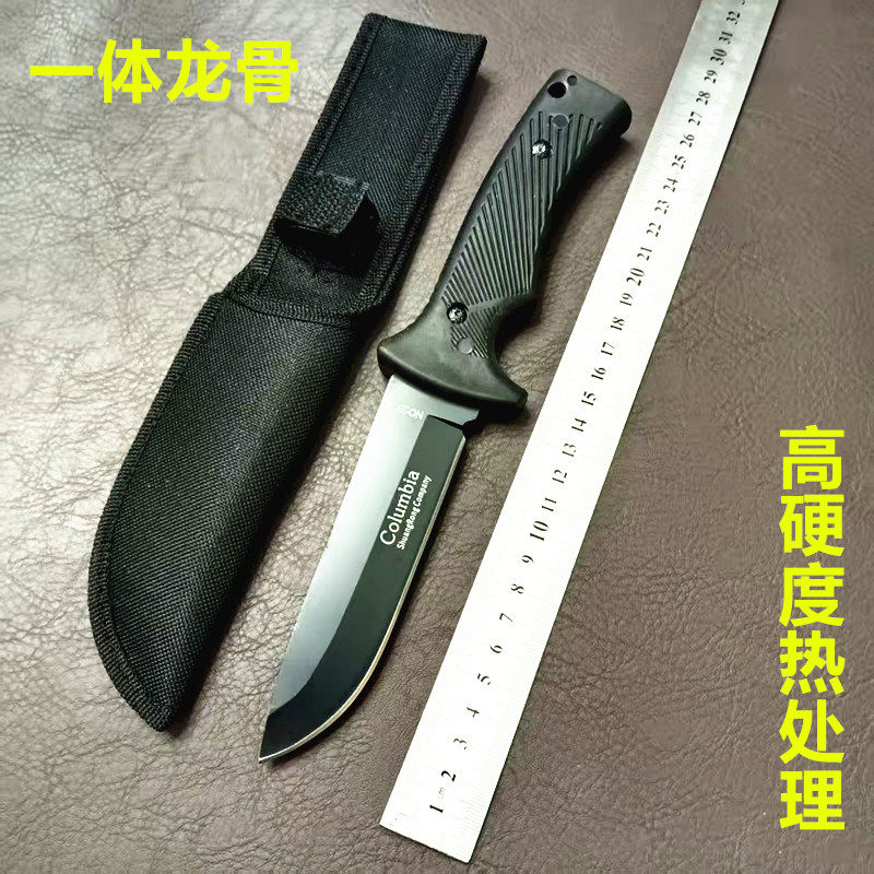 户外刀具露营刀野营刀具直刀高硬度钢材黑色水果刀折刀钓鱼刀包邮