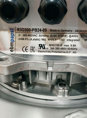 R3G500-PB24-09德国R3G500-RH32-25风扇机房空调风机EC调速离心