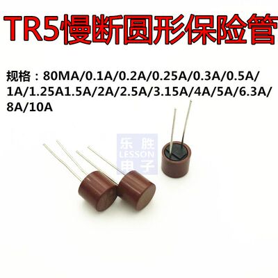 国产原装TR5慢断圆形保险管 熔断丝 圆柱保险丝382 T250MA 250V