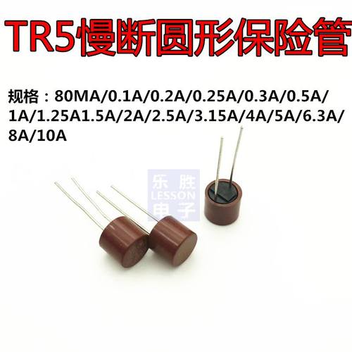 国产原装TR5慢断圆形保险管 熔断丝 圆柱保险丝382 T2A 250V
