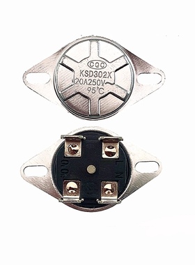 双极突跳式温控器KSD302S X  20A 92度 93度限温器 开关 75度 85