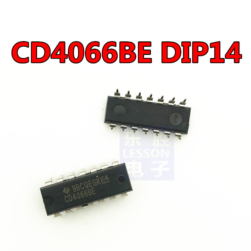 4066 CD4066BE CMOS 四路双向开关 直插DIP14 IC 芯片